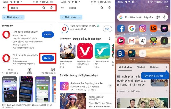 Nhấn “Cài đặt”