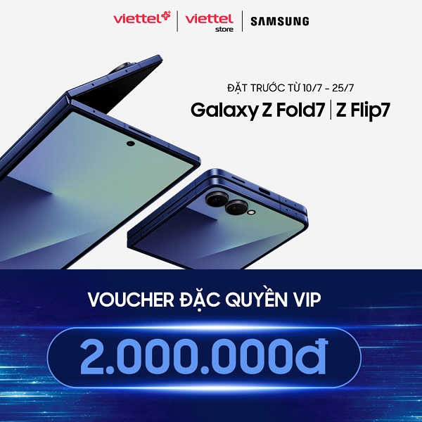 Voucher đặc quyền VIP 2 triệu đồng khi đặt trước Galaxy Z Fold7 | Z Flip7
