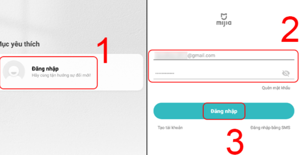 Đăng nhập vào tài khoản Xiaomi 