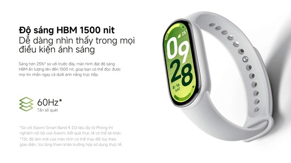 Độ sáng tối đa lên tới 1.500 nits