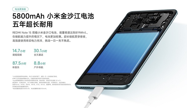 Viên pin dung lượng lớn 5.800mAh
