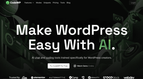CodeWP giúp xây dựng website nhanh chóng và chuyên nghiệp