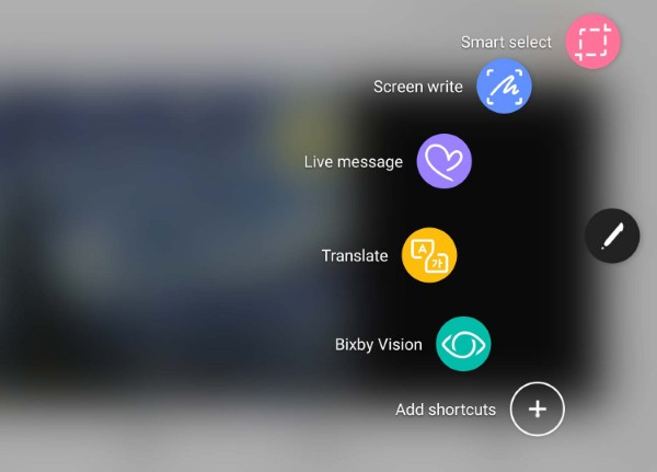 Mở Air Command, chọn Live Message