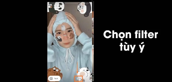 Chọn được filter ưng ý và tùy chỉnh sửa ảnh