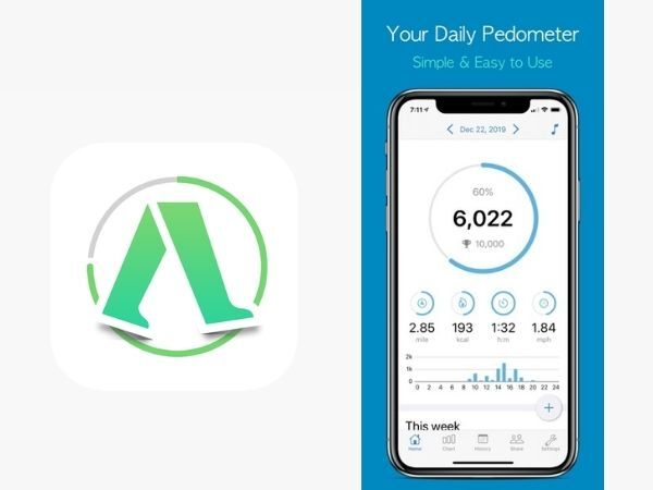 Accupedo Pedometer là một trong những ứng dụng đếm bước chân phổ biến (Nguồn: Internet)