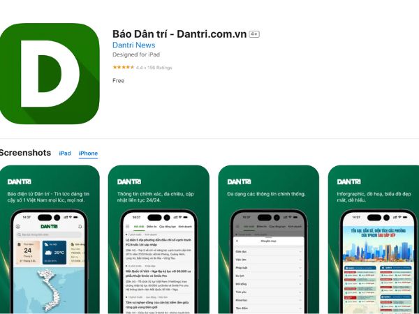 app đọc báo cho iphone