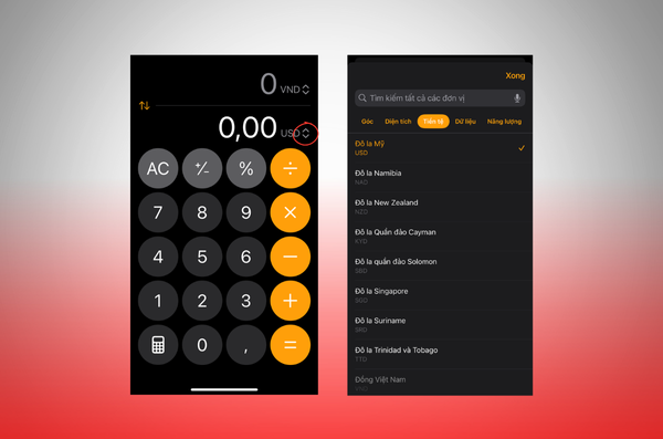 app đổi tiền tệ trên iphone