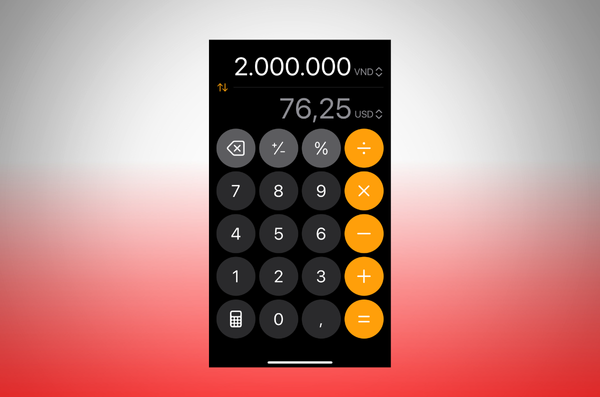 app đổi tiền tệ trên iphone