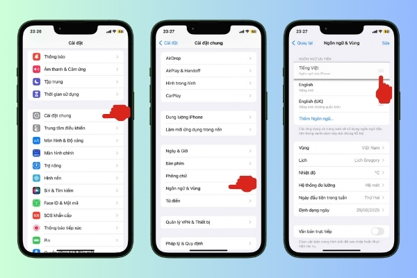 app iphone tải về bị lỗi ngôn ngữ