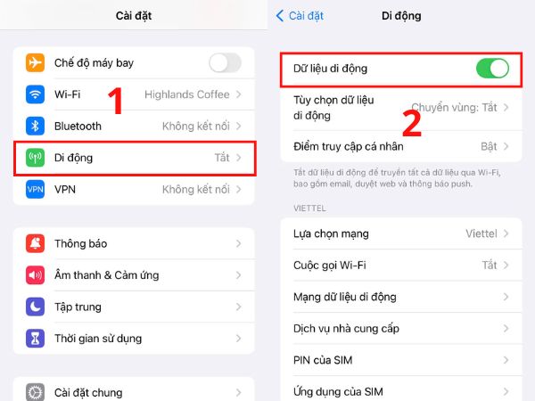 cách chia sẻ mạng 4g trên iphone
