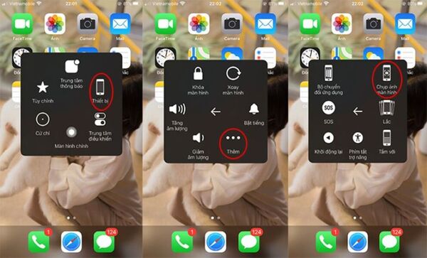 cách chụp màn hình iphone