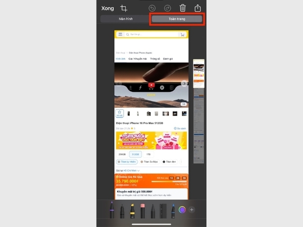 cách chụp màn hình iphone
