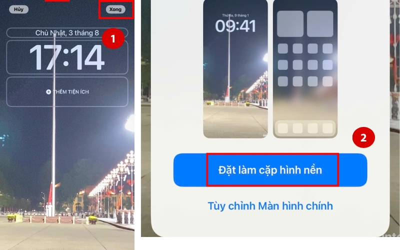 cách đặt hình nền iphone