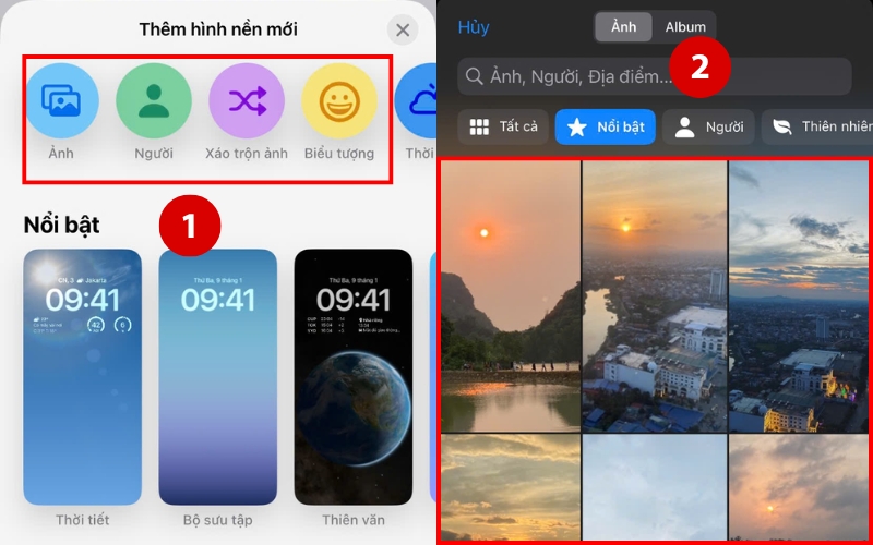 cách đặt hình nền iphone