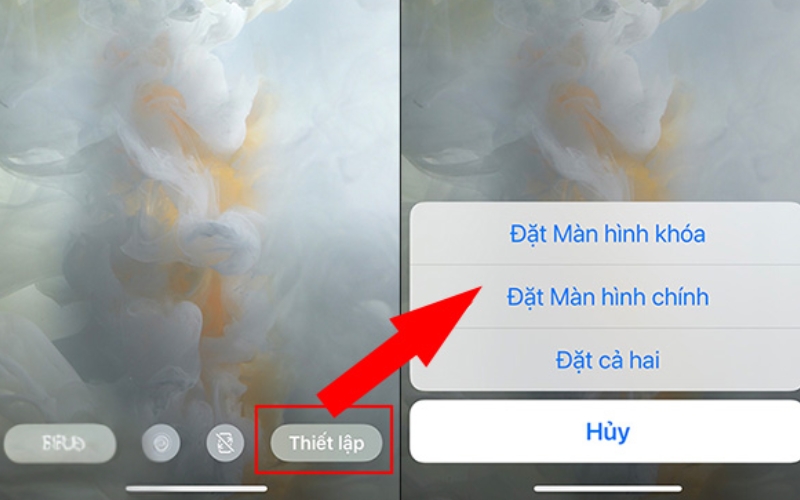 cách đặt hình nền iphone