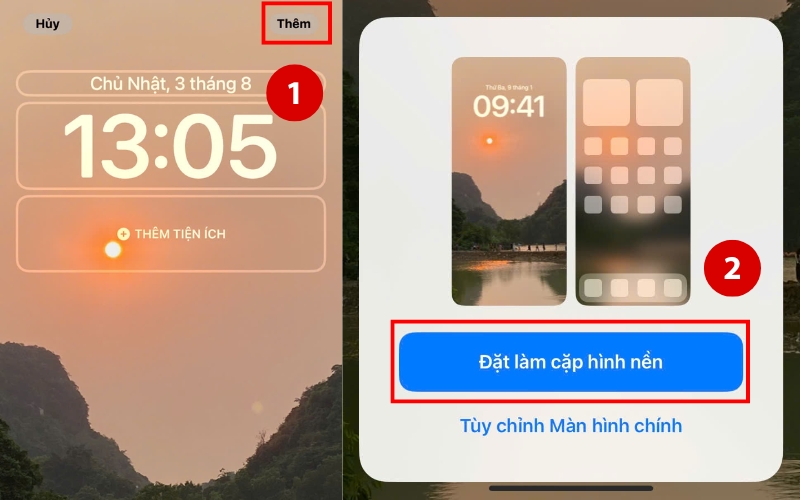 cách đặt hình nền iphone