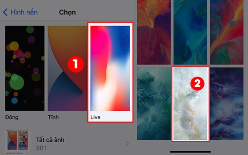 cách đặt hình nền iphone