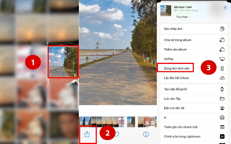 cách đặt hình nền iphone