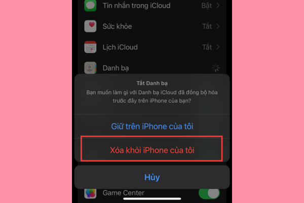 cách đồng bộ danh bạ trên iphone
