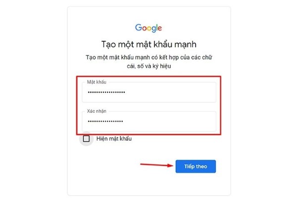 Đăng nhập vào tài khoản Google