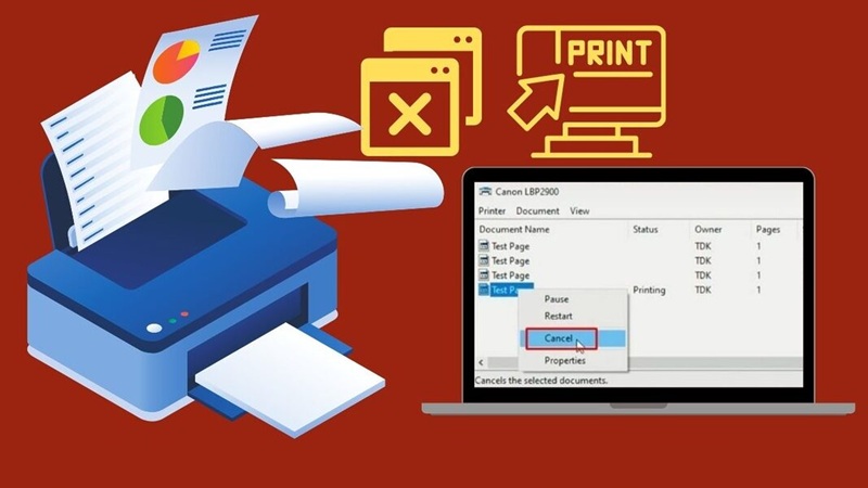 Một số cách hủy lệnh in trên máy tính Windows