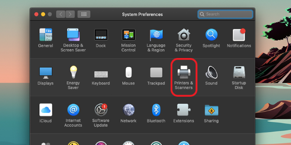 Chọn Printers & Scanners