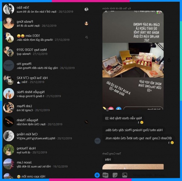 Chọn Name để che hoặc đảo ngược