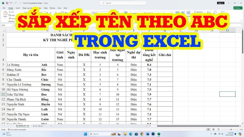Những lợi ích nổi bật khi sắp xếp tên theo ABC trong Excel 
