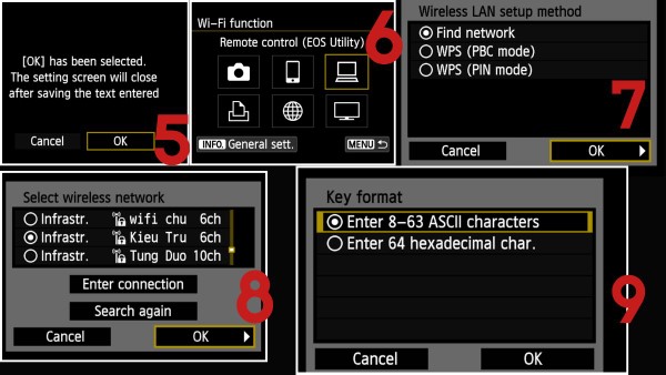Chọn mạng Wi-Fi đang sử dụng