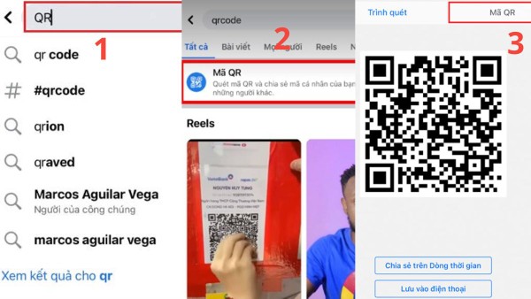Chọn mục “Mã QR” và chọn “Lưu về máy”