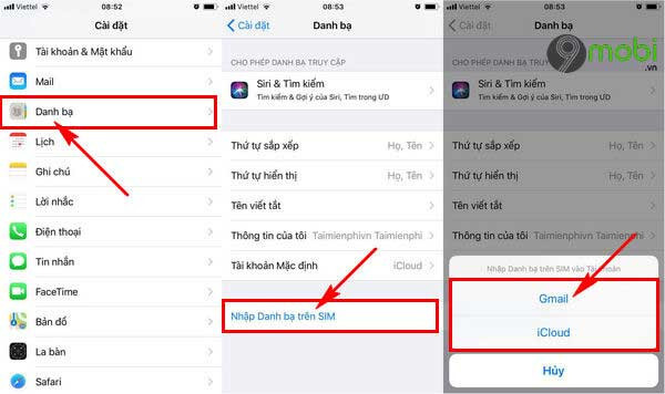 Xóa danh bạ qua cài đặt đơn giản