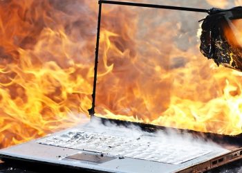 cháy màn hình laptop