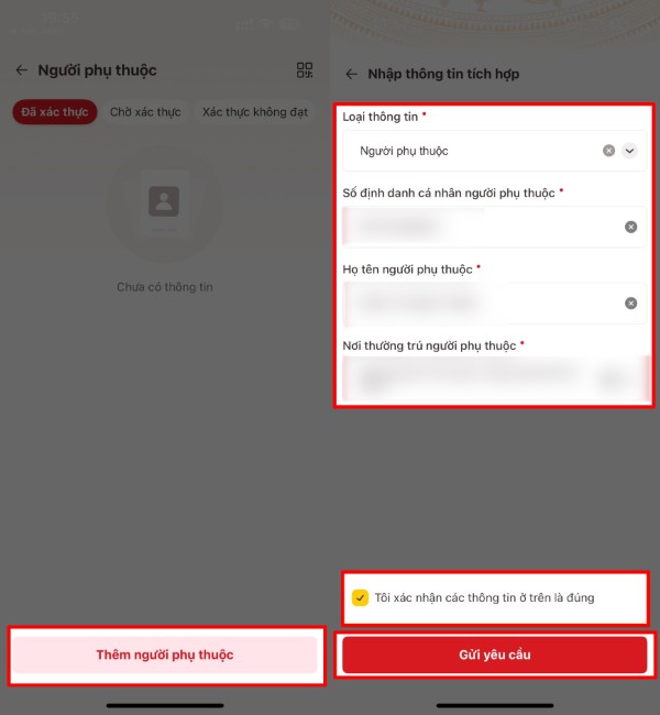 Kiểm tra lại các thông tin và nhấn “Gửi” 