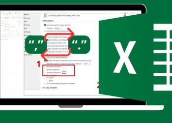 "đổi dấu phẩy thành dấu chấm trong excel "