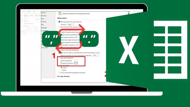 Lý do nên đổi dấu phẩy thành dấu chấm trong Excel