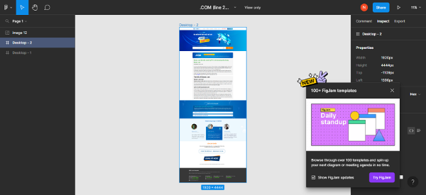 Giao diện sử dụng Figma