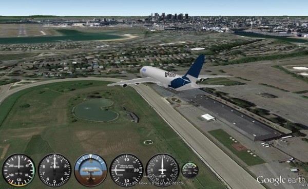 Google Earth Flight Simulator