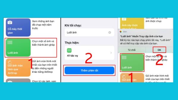 ghép ảnh trên iphone