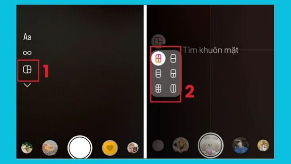 ghép ảnh trên iphone