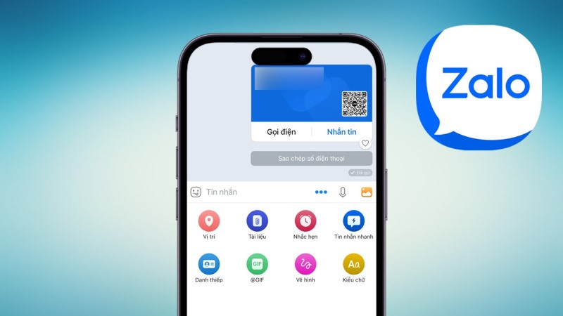 gửi danh thiếp trong zalo