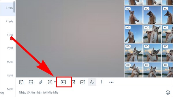 Chọn biểu tượng danh thiếp