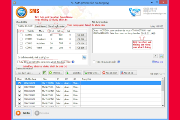 gửi tin nhắn hàng loạt trên iphone