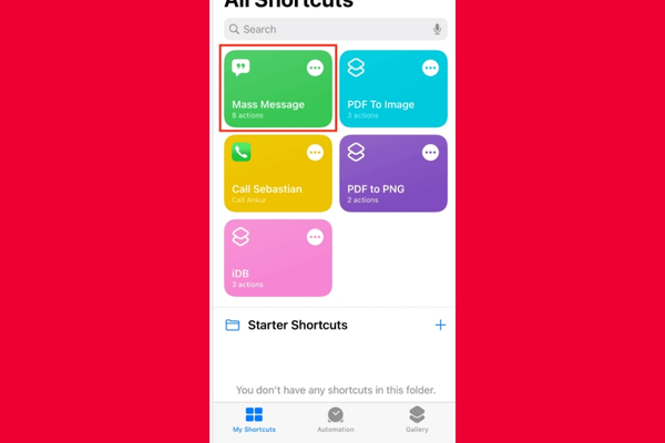 gửi tin nhắn hàng loạt trên iphone