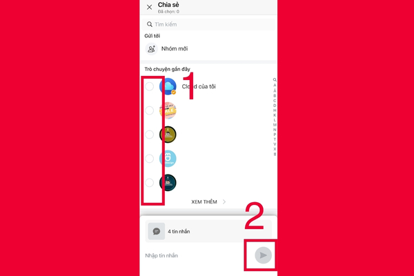 gửi tin nhắn hàng loạt trên iphone