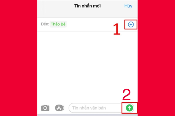 gửi tin nhắn hàng loạt trên iphone