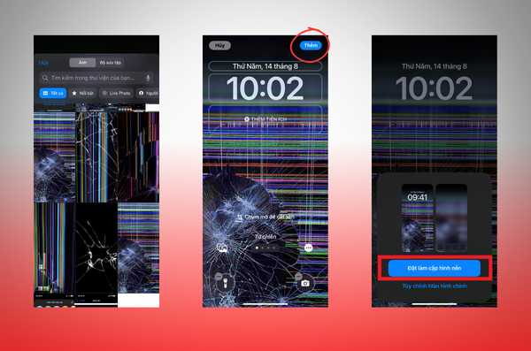 hình nền troll vỡ màn hình iphone