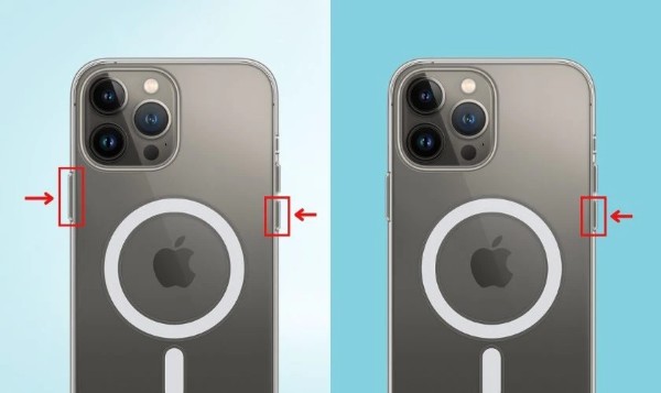 Giữ nút giảm âm lượng và nút nguồn 3 giây