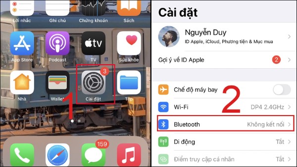 Chọn Bluetooth