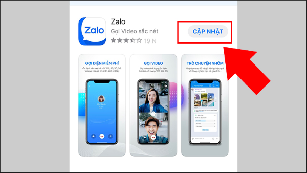 Tải lại hoặc cập nhật ứng dụng ZaloTải lại hoặc cập nhật ứng dụng Zalo
