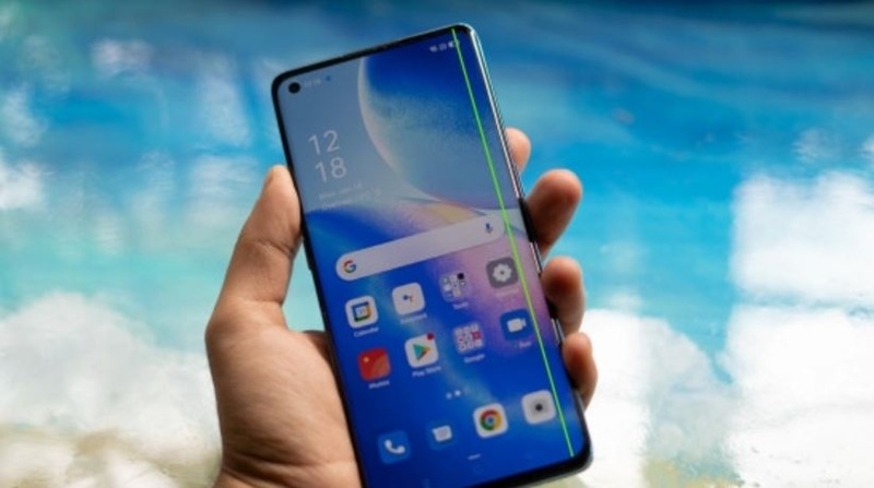 Các dấu hiệu nhận biết màn hình Oppo bị sọc xanh